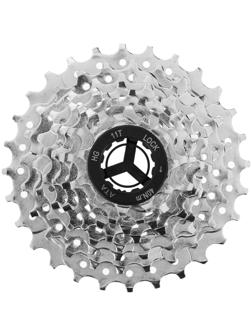 Кассета ATA, 8 скоростей, 11-28T, цвет серебристый