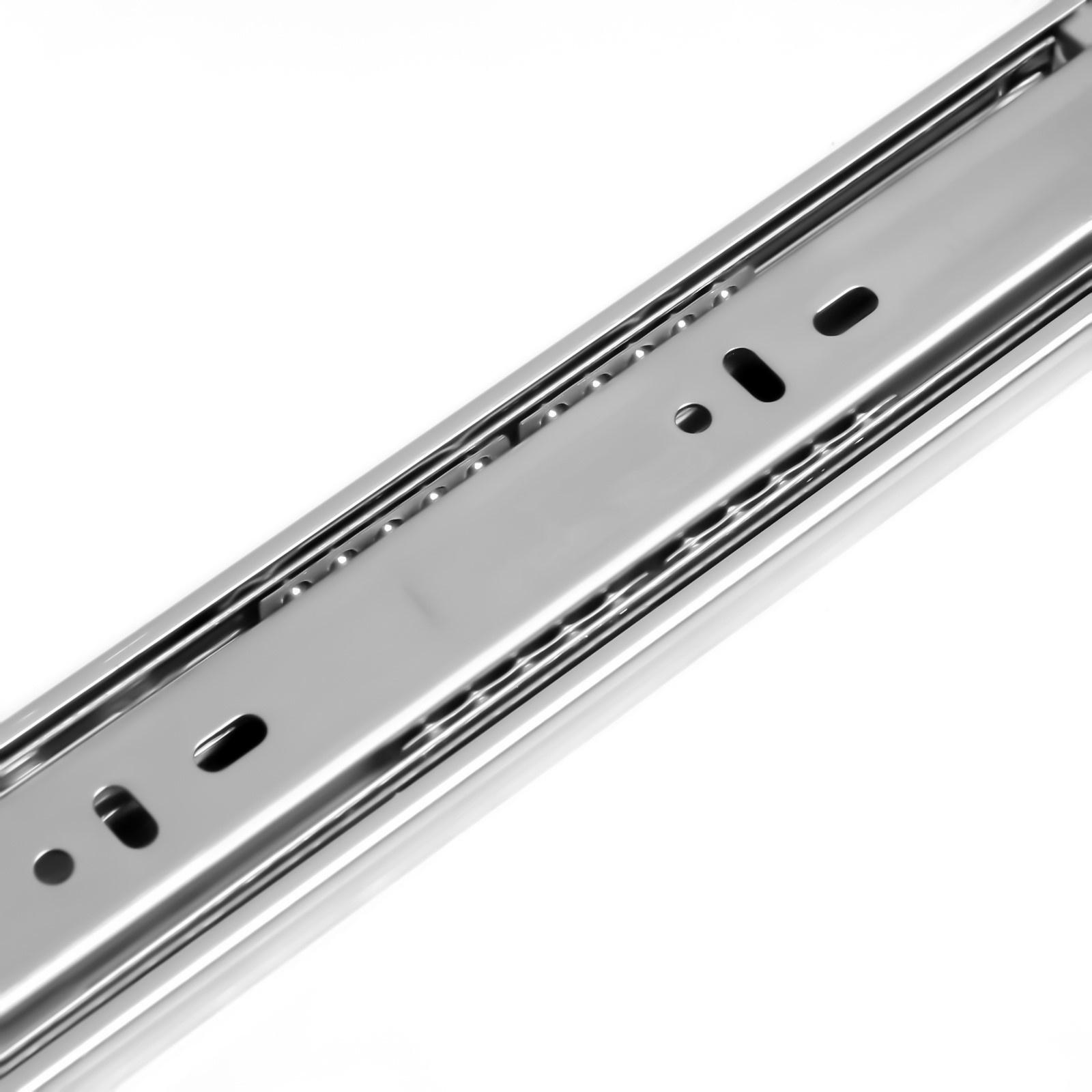 Шариковые направляющие ТУНДРА, с доводчиком 4510, L=300 мм. H=45 мм. 2 шт