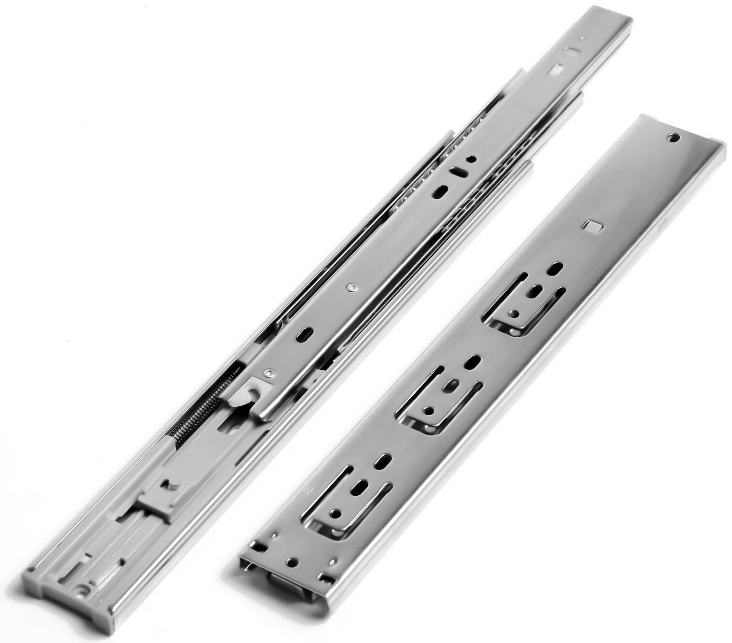 Шариковые направляющие ТУНДРА, с доводчиком 4510, L=300 мм. H=45 мм. 2 шт