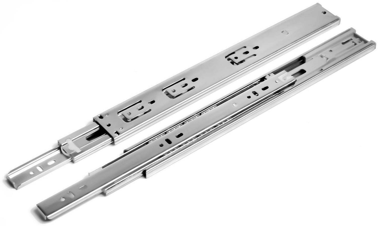 Шариковые направляющие ТУНДРА, с доводчиком 4510, L=350 мм. H=45 мм. 2 шт