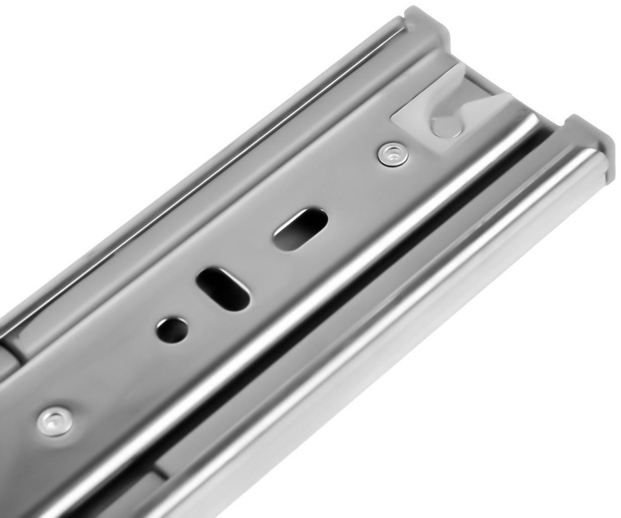 Шариковые направляющие ТУНДРА, с доводчиком 4510, L=350 мм. H=45 мм. 2 шт