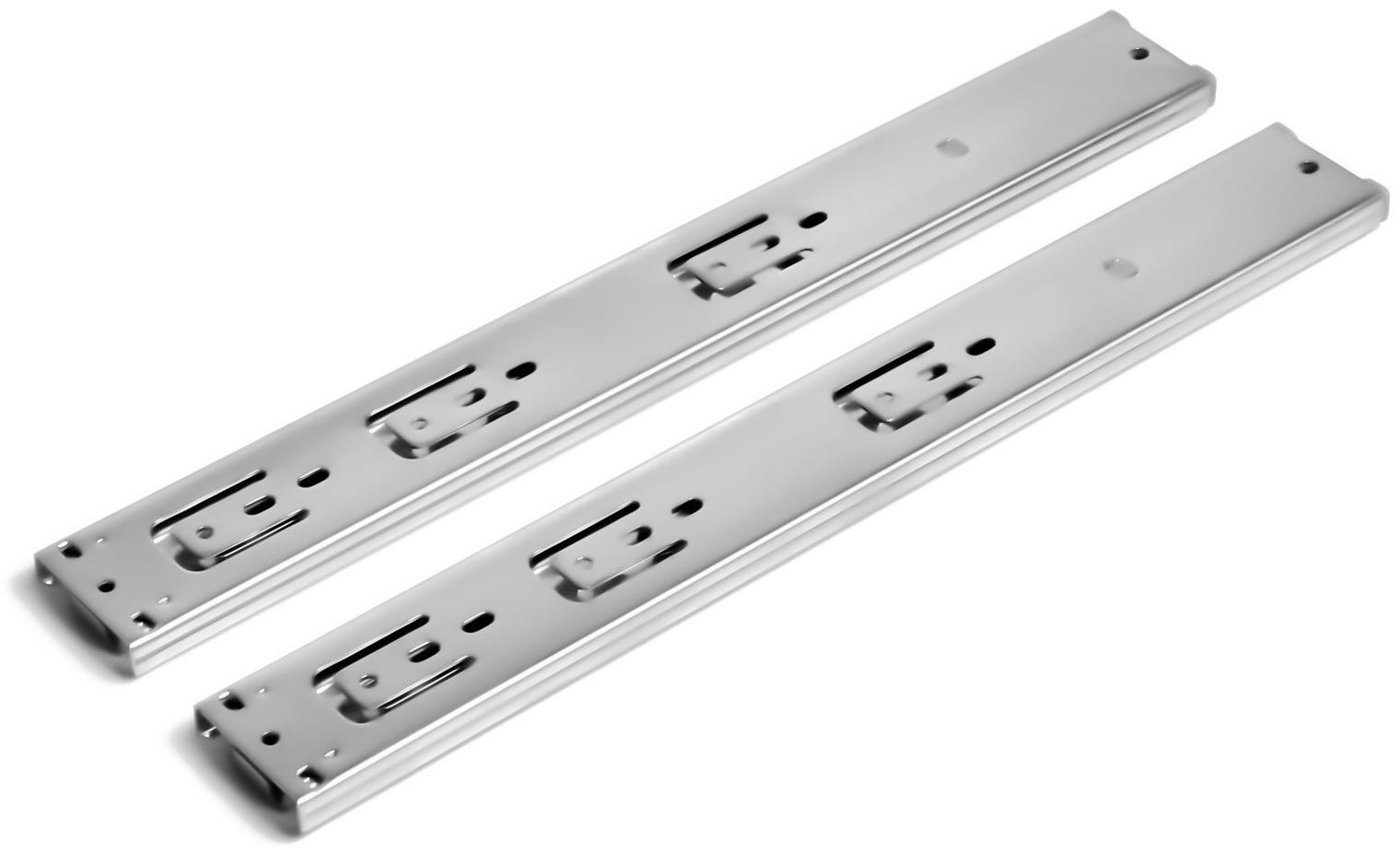 Шариковые направляющие ТУНДРА, с доводчиком 4510, L=350 мм. H=45 мм. 2 шт