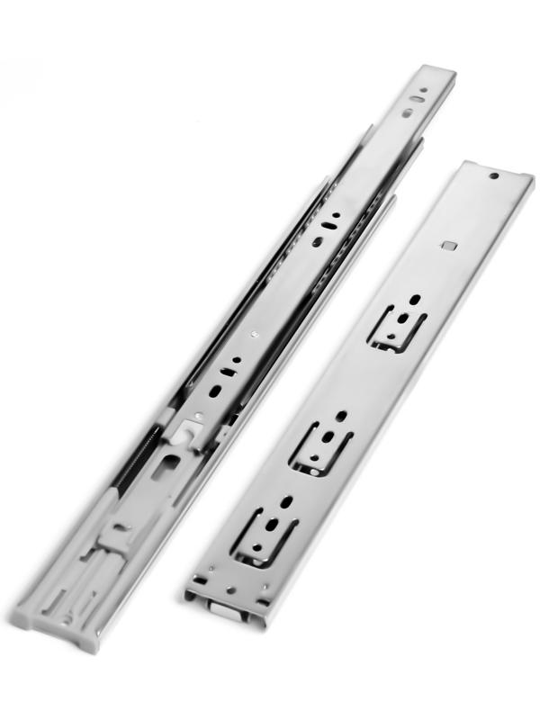 Шариковые направляющие ТУНДРА, с доводчиком 4510, L=350 мм. H=45 мм. 2 шт