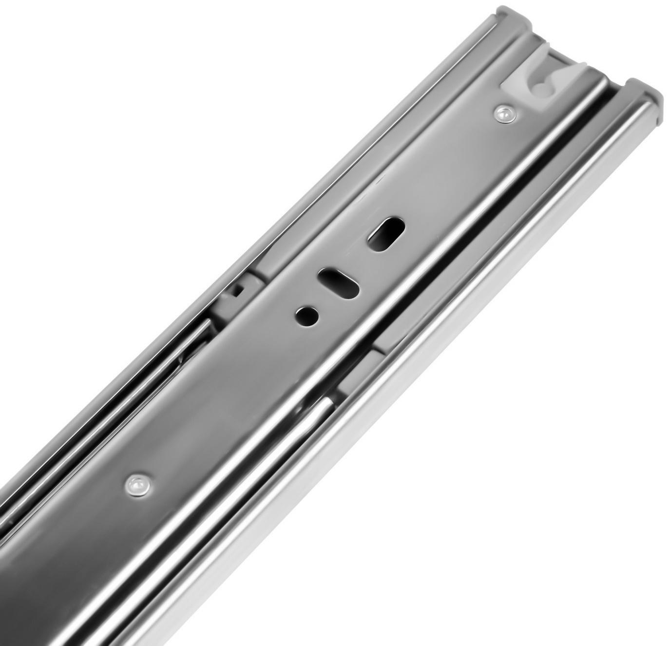 Шариковые направляющие ТУНДРА, с доводчиком 4510, L=500 мм. H=45 мм. 2 шт