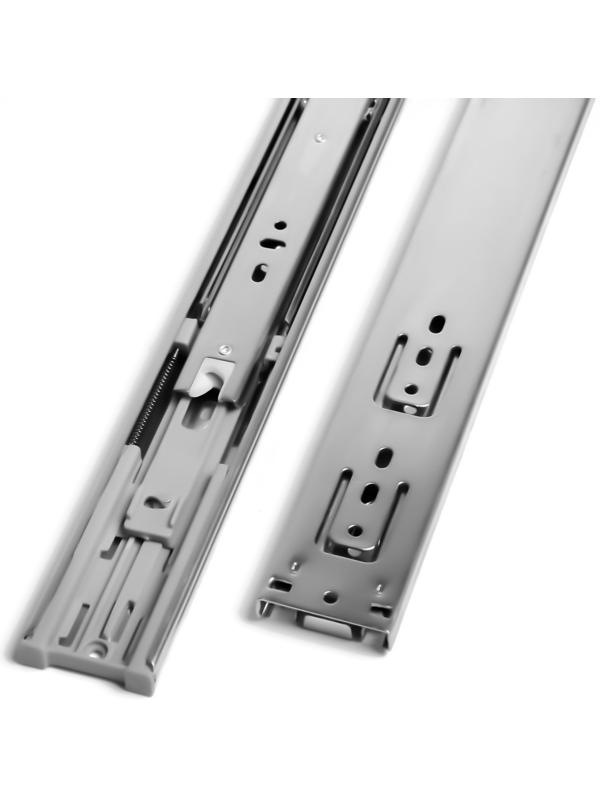 Шариковые направляющие ТУНДРА, с доводчиком 4510, L=500 мм. H=45 мм. 2 шт