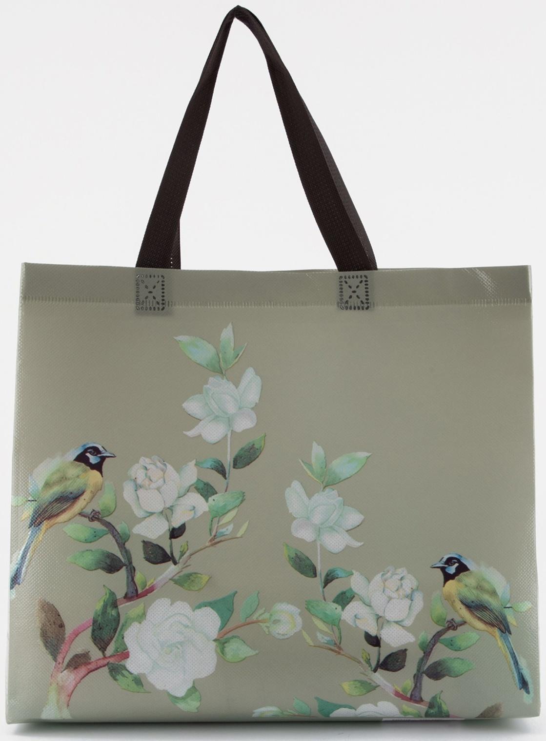 Сумка хозяйственная без молнии, 8 л, цвет зелёный