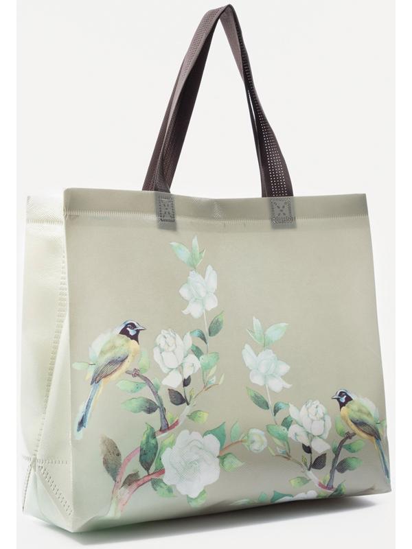 Сумка хозяйственная без молнии, 8 л, цвет зелёный