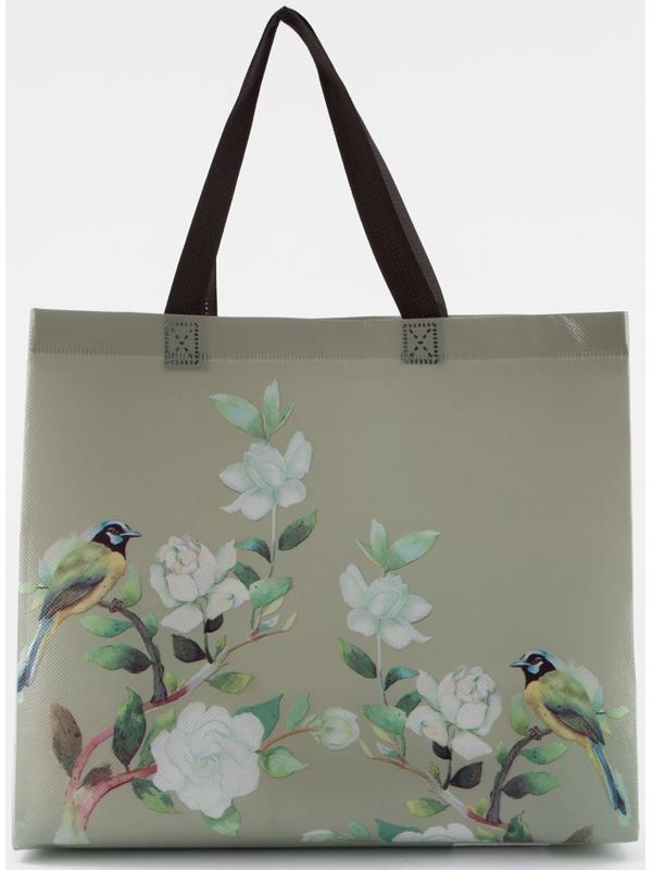 Сумка хозяйственная без молнии, 8 л, цвет зелёный