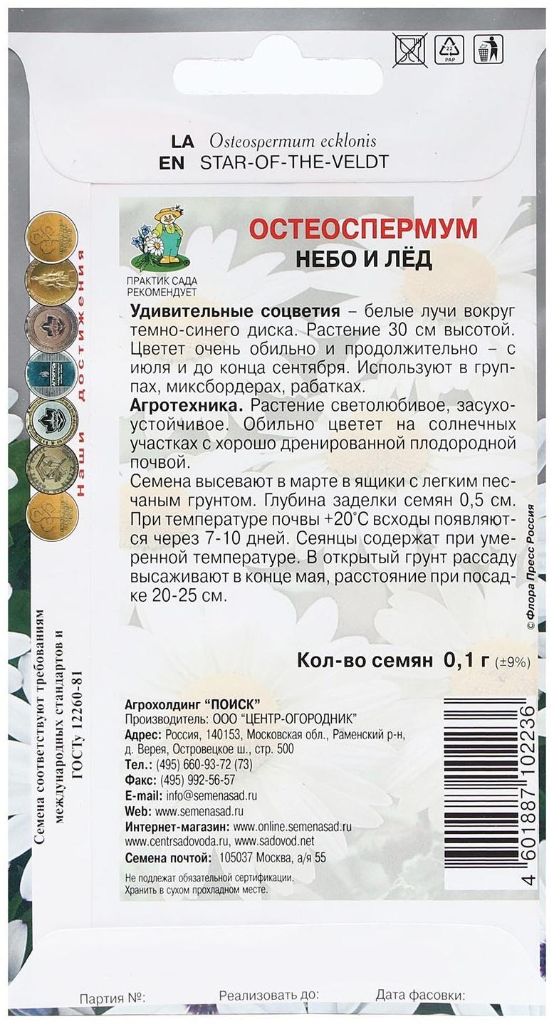 Семена цветов Остеоспермум 