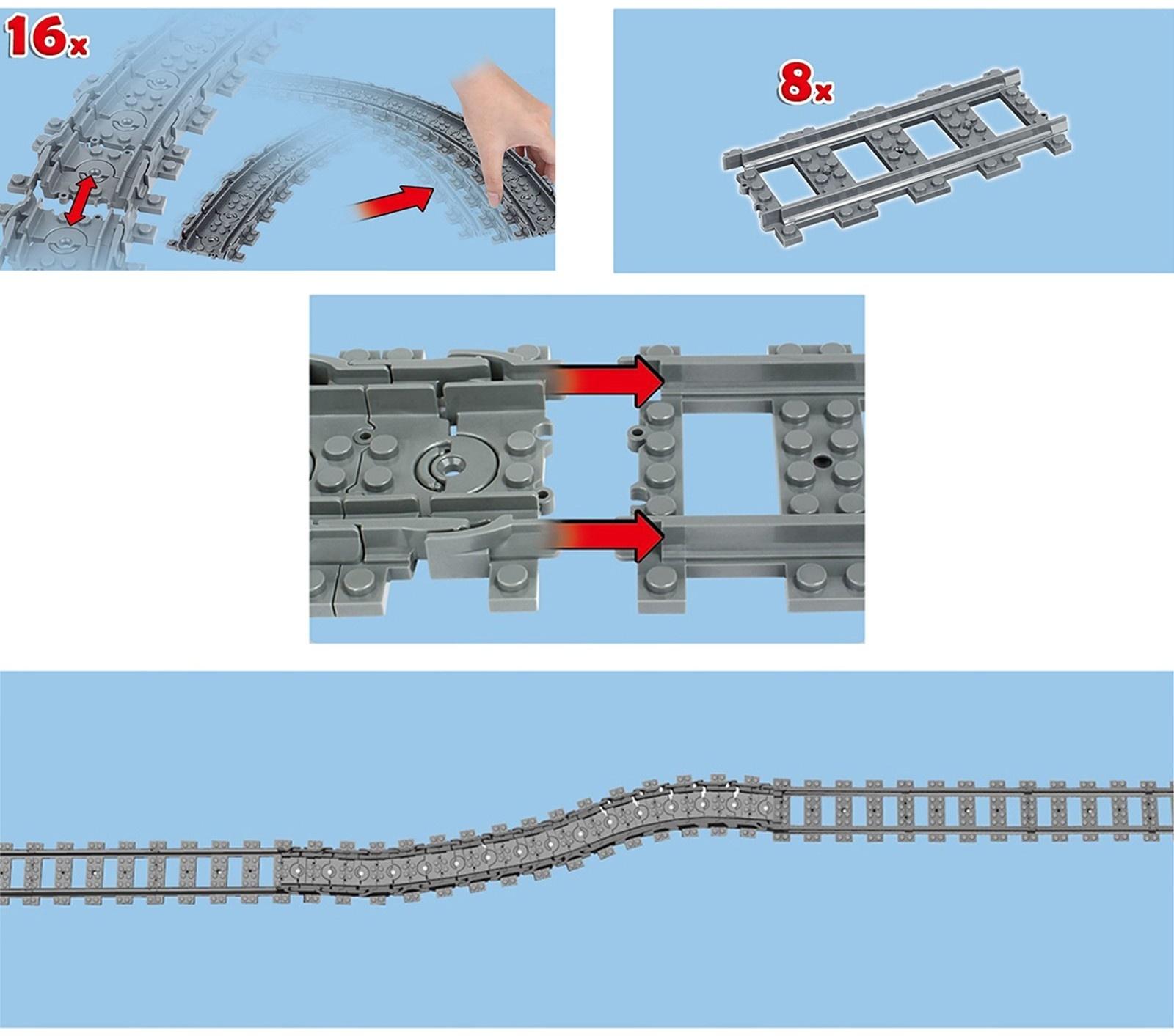 Конструктор ЖД «Рельсы», 24 элемента