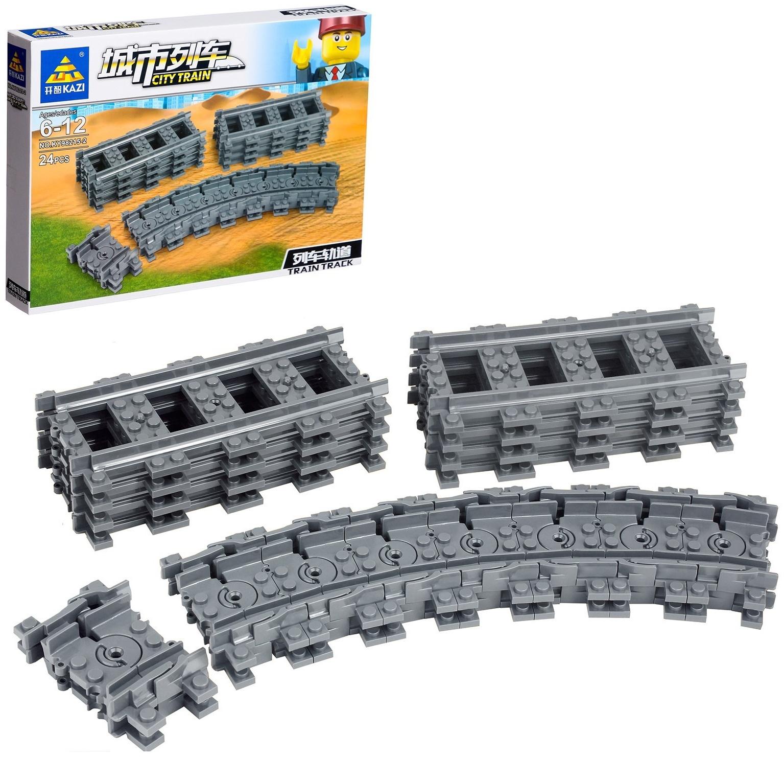 Конструктор ЖД «Рельсы», 24 элемента