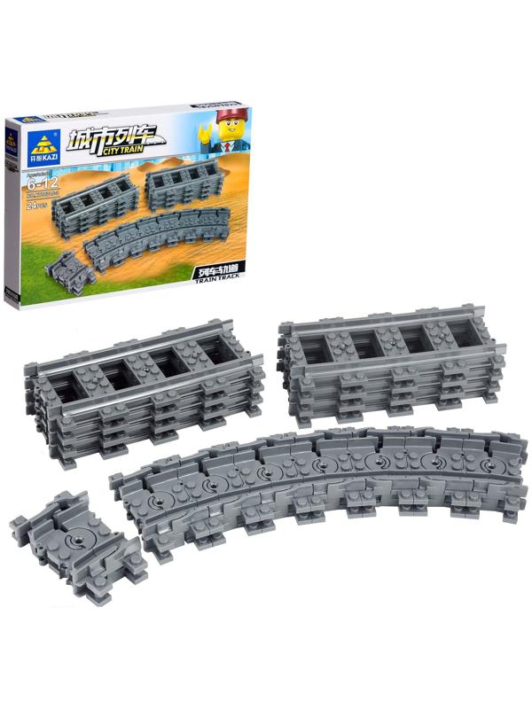 Конструктор ЖД «Рельсы», 24 элемента