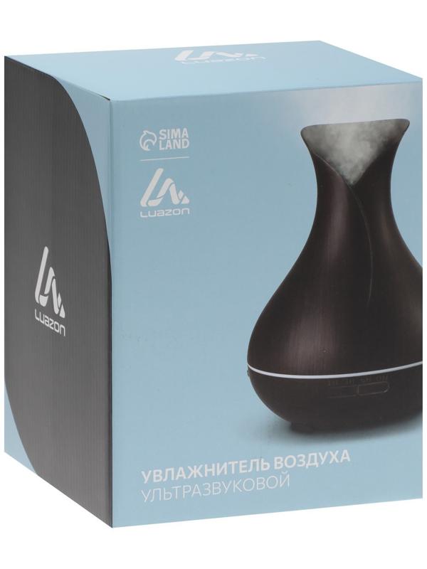 Увлажнитель воздуха Luazon HM-8, ультразвуковой, 300 мл, 4 режима, подсветка, USB