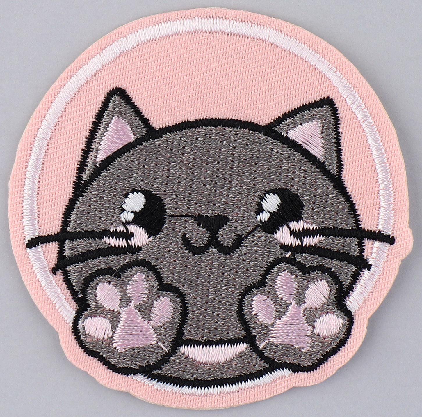 Термоаппликация «Котик», диам. 6,4 см