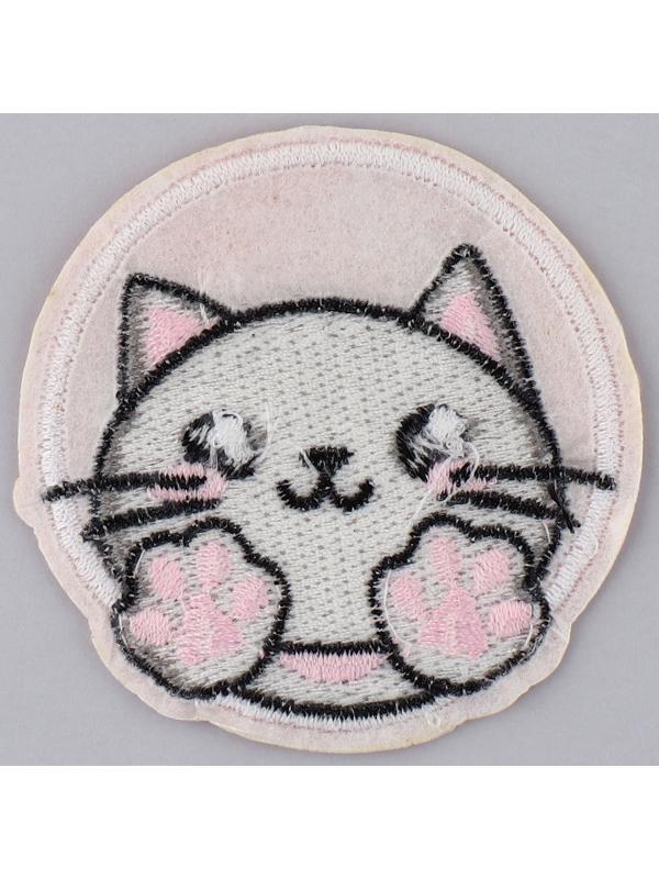 Термоаппликация «Котик», диам. 6,4 см