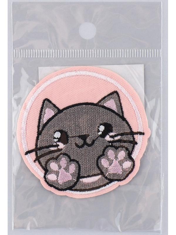 Термоаппликация «Котик», диам. 6,4 см