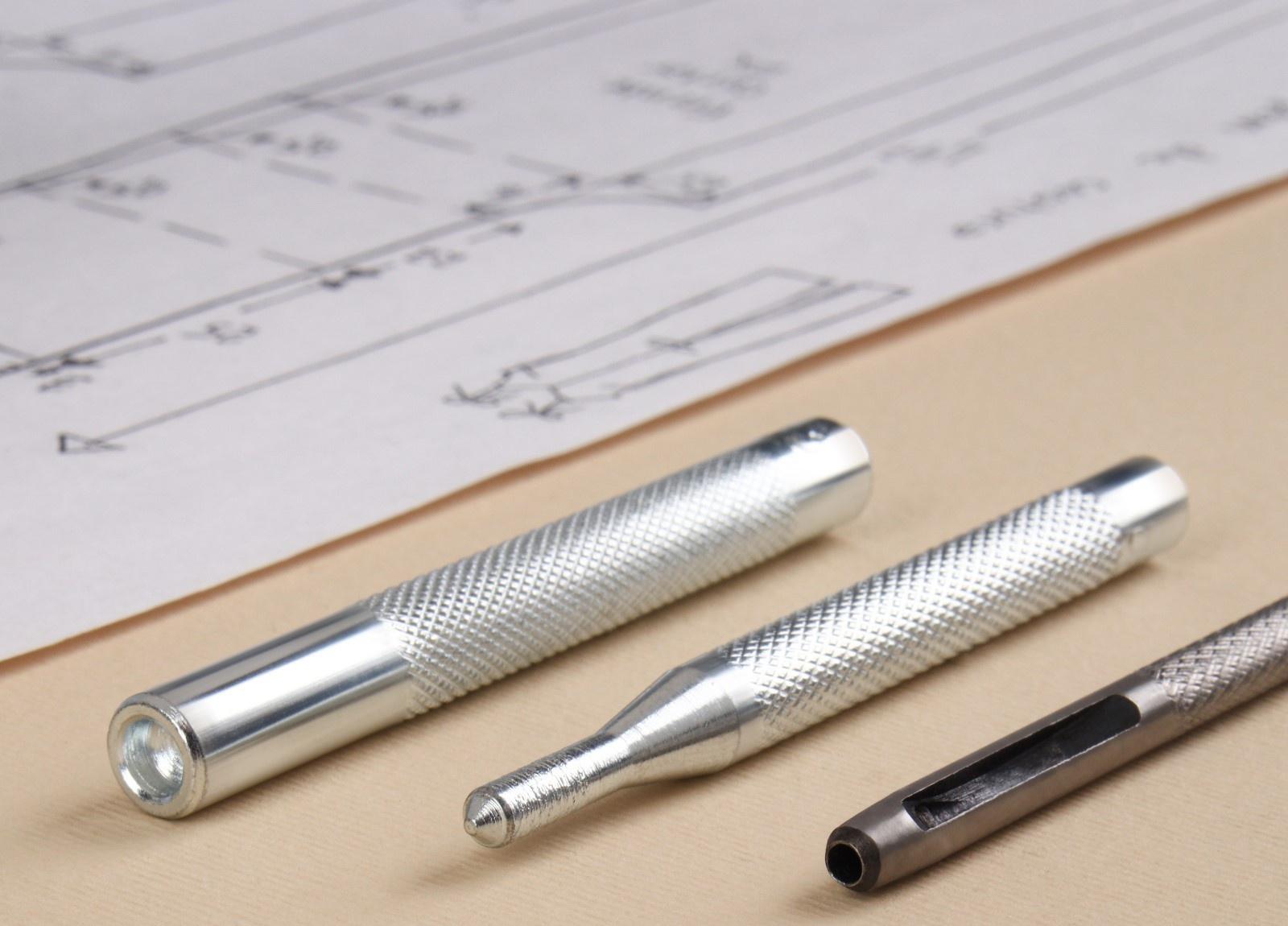 Набор инструментов для ручной установки S-образных кнопок №633, d = 12 мм