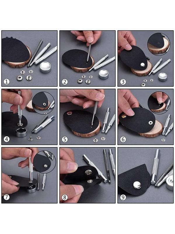 Набор инструментов для ручной установки S-образных кнопок №633, d = 12 мм