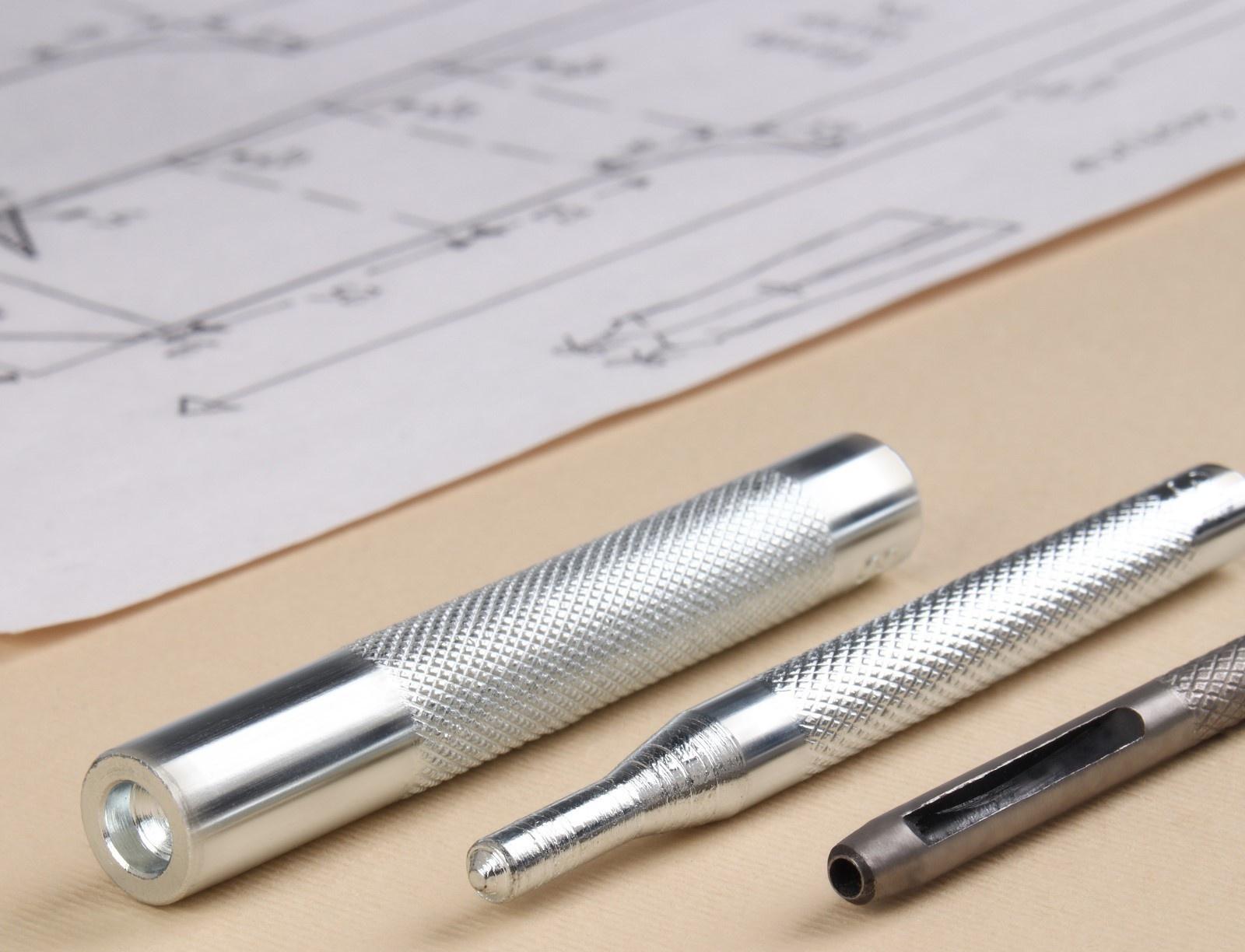 Набор инструментов для ручной установки S-образных кнопок №831, d = 15 мм