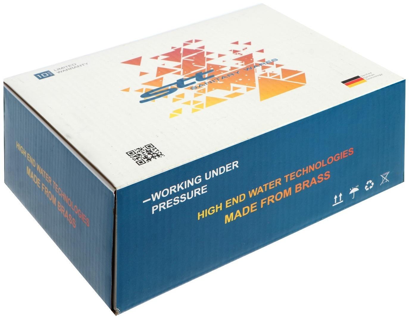 Фильтр механической очистки STT, 1/2″, с манометром, горячая вода, латунь