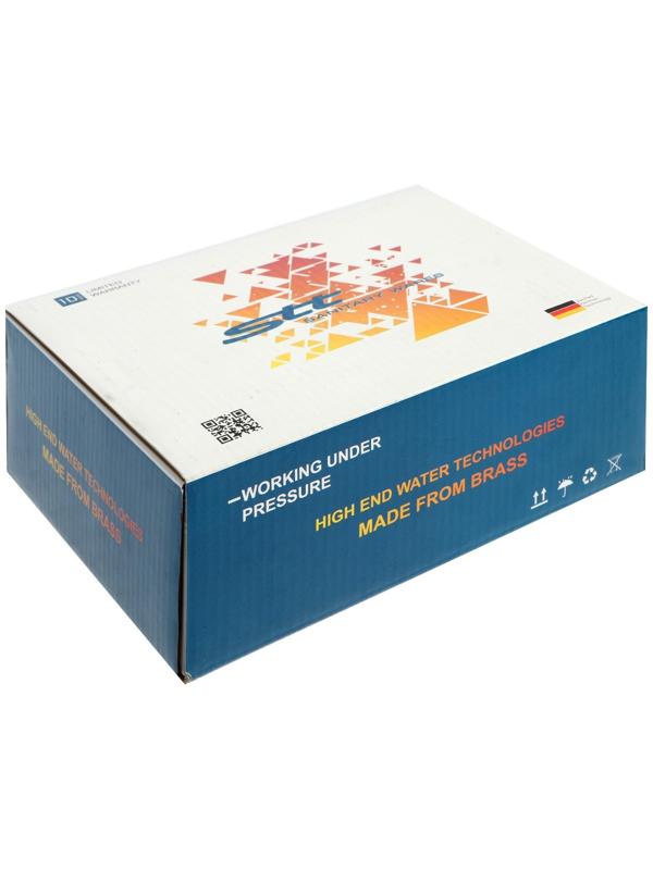 Фильтр механической очистки STT, 1/2″, с манометром, горячая вода, латунь