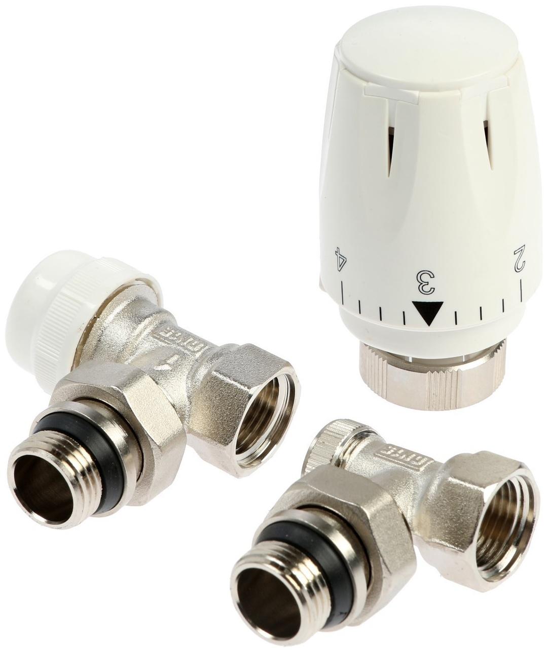 Комплект термостатический STT, для радиатора, 1/2