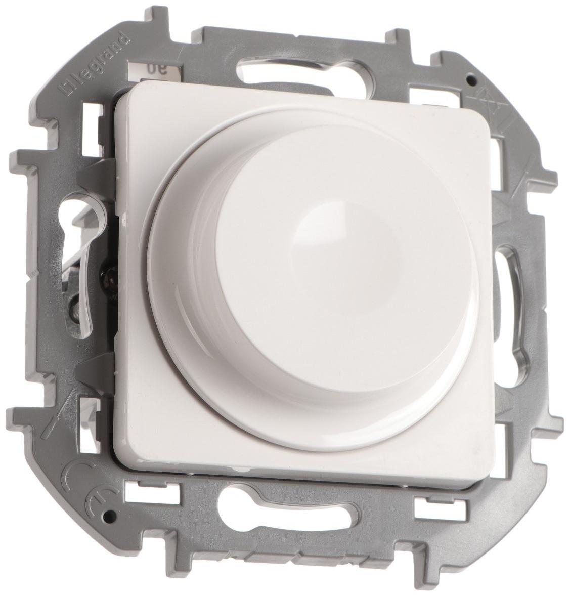 Светорегулятор поворотный Legrand INSPIRIA, без нейтрали, 300 Вт, Белый