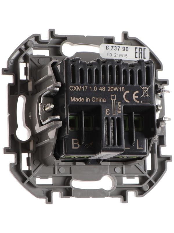 Светорегулятор поворотный Legrand INSPIRIA, без нейтрали, 300 Вт, Белый