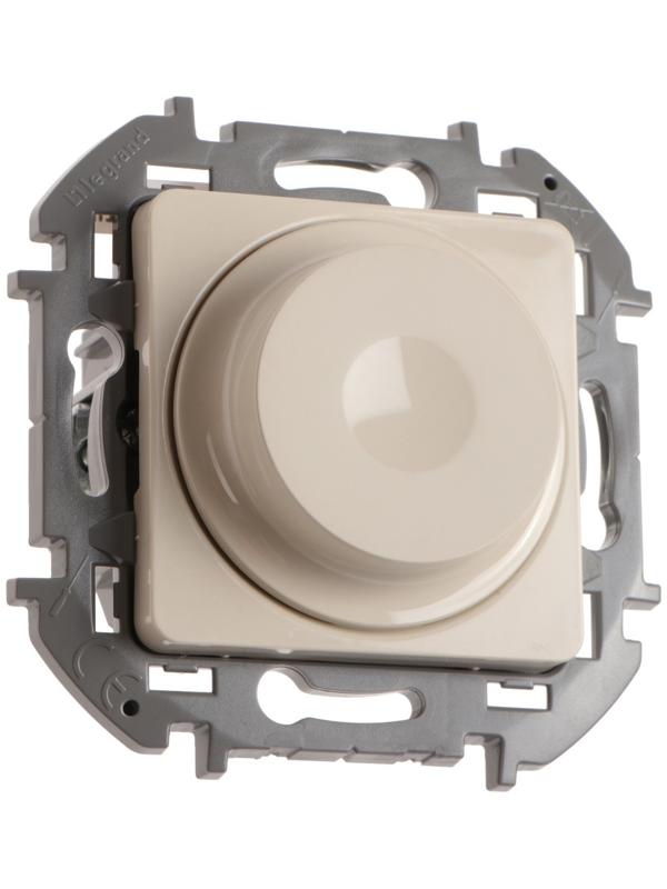 Светорегулятор поворотный Legrand INSPIRIA, без нейтрали, 300 Вт, Слоновая кость