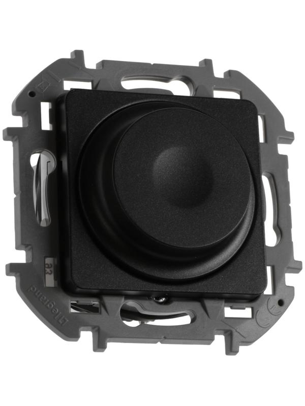 Светорегулятор поворотный Legrand INSPIRIA, без нейтрали, 300 Вт, Антрацит