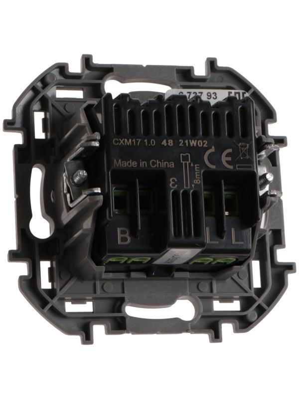 Светорегулятор поворотный Legrand INSPIRIA, без нейтрали, 300 Вт, Антрацит