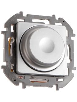 Светорегулятор поворотный Legrand INSPIRIA, без нейтрали, 300 Вт, Алюминий