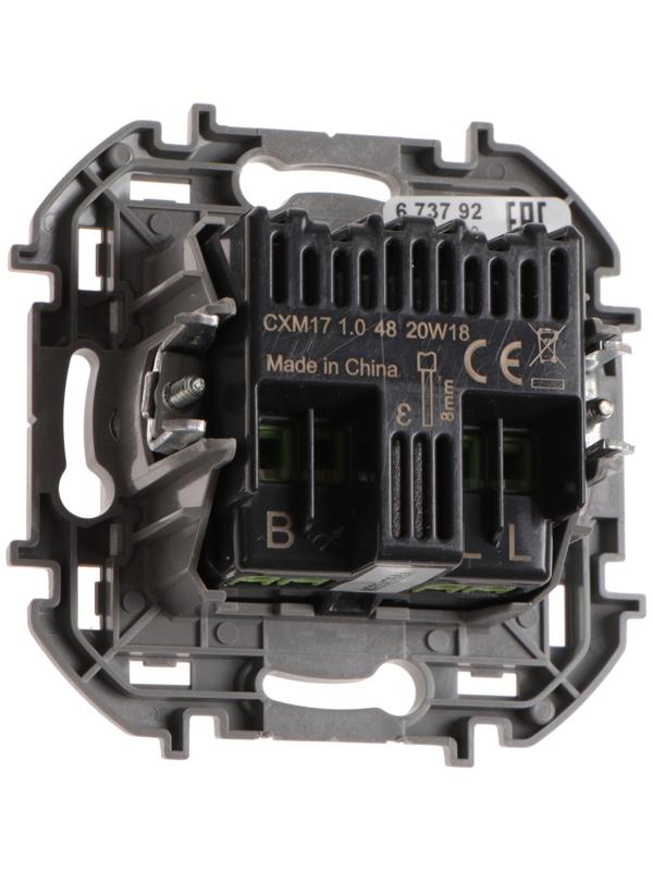 Светорегулятор поворотный Legrand INSPIRIA, без нейтрали, 300 Вт, Алюминий