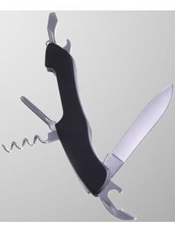 Нож швейцарский 9в1, черный