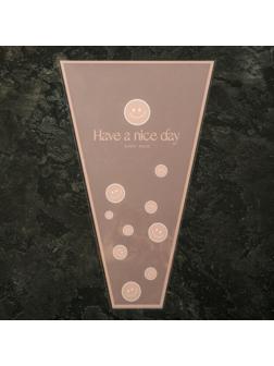 Пакет цветочный Конус, розовый, 28х9х44см±1см