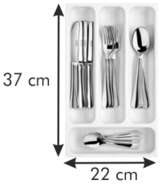 Лоток для столовых приборов Tescoma Flexispace, 37х22.2 см