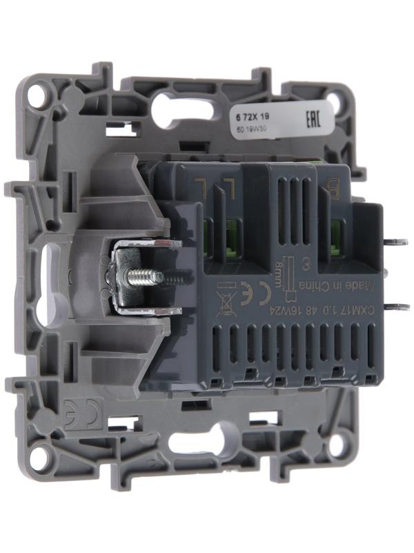 Светорегулятор поворотный Legrand Etika, 300Вт, без нейтрали, Алюминий