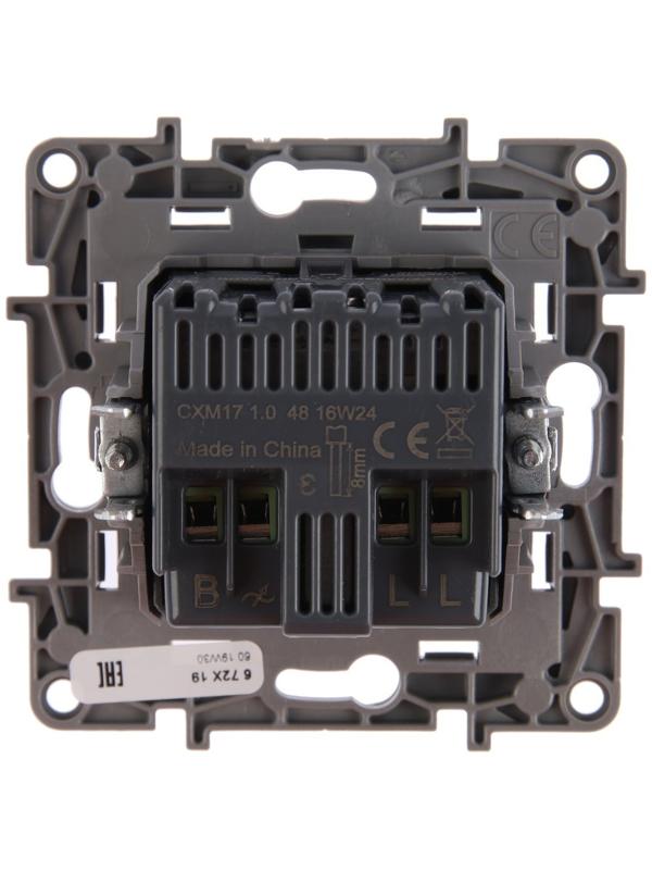 Светорегулятор поворотный Legrand Etika, 300Вт, без нейтрали, Алюминий