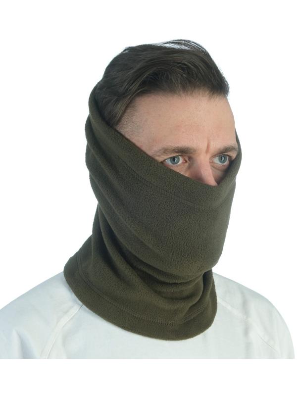 Шарф тактический 3 в 1, флис, олива