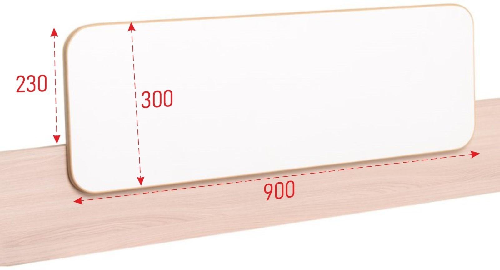 Борт ограничитель для кровати, 900х300, Белый