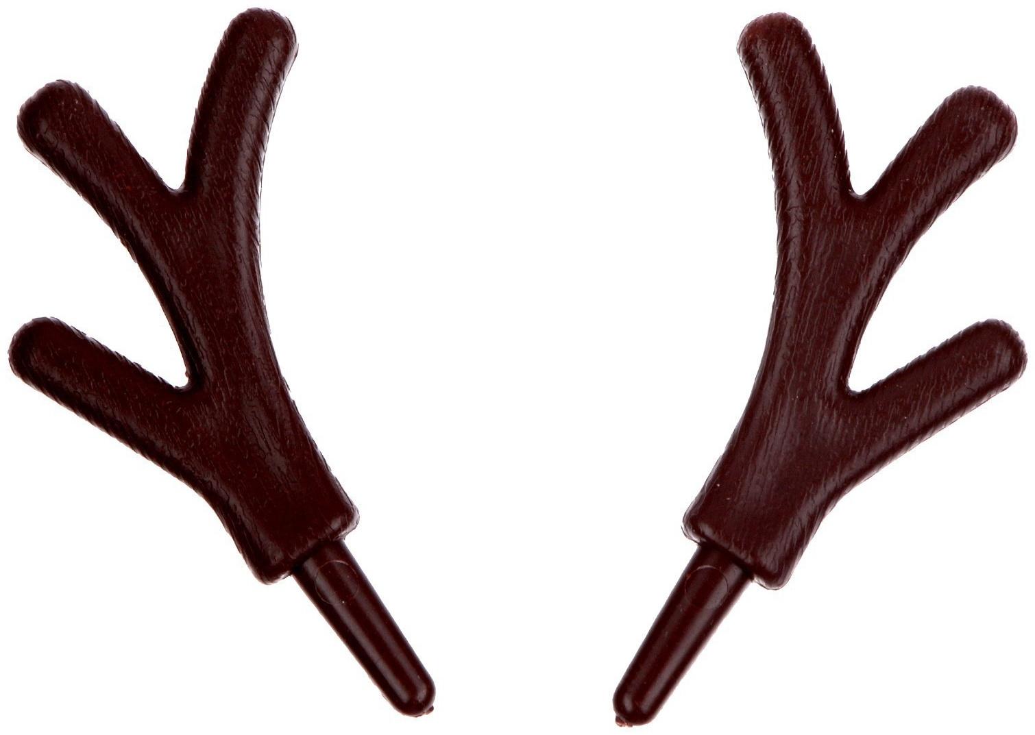 Рожки «Оленьи» размер 1 шт. — 5 × 4 см, набор 2 шт.