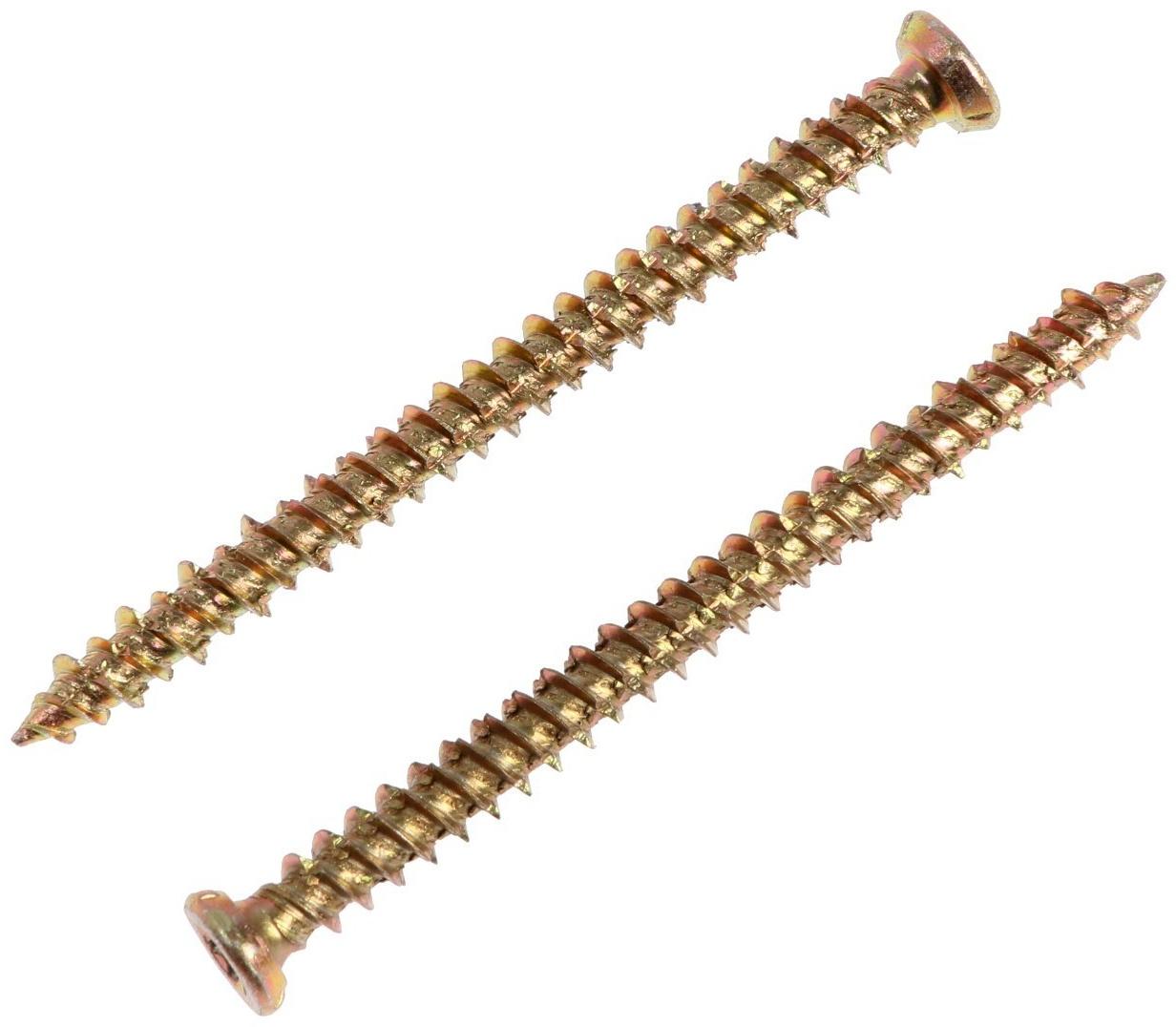 Шуруп по бетону, 7,5х92, жёлтый цинк,  200 шт