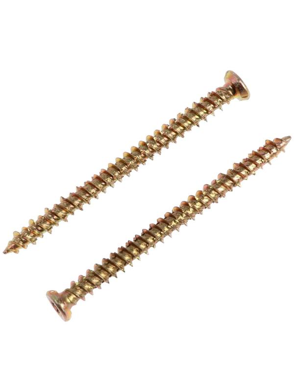 Шуруп по бетону, 7,5х92, жёлтый цинк,  200 шт