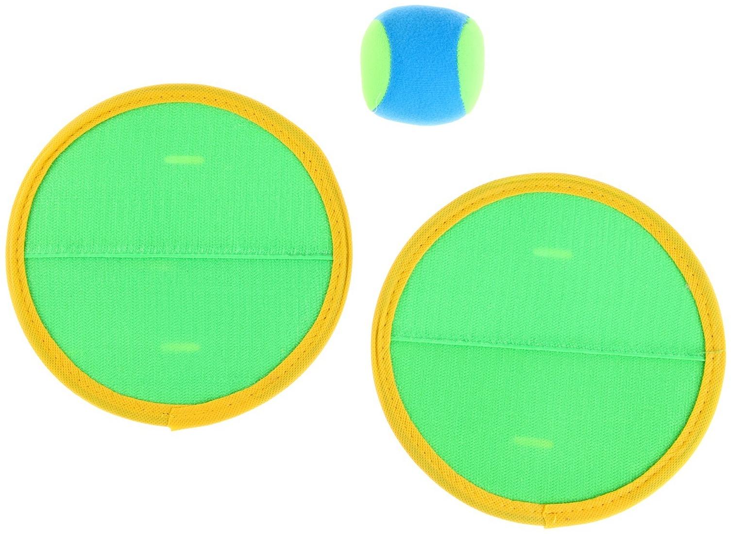 Игра с мячом «Липучка» (набор 2 тарелки, мяч)