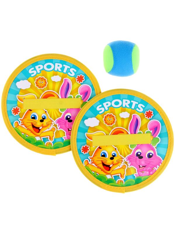 Игра с мячом «Липучка» (набор 2 тарелки, мяч)