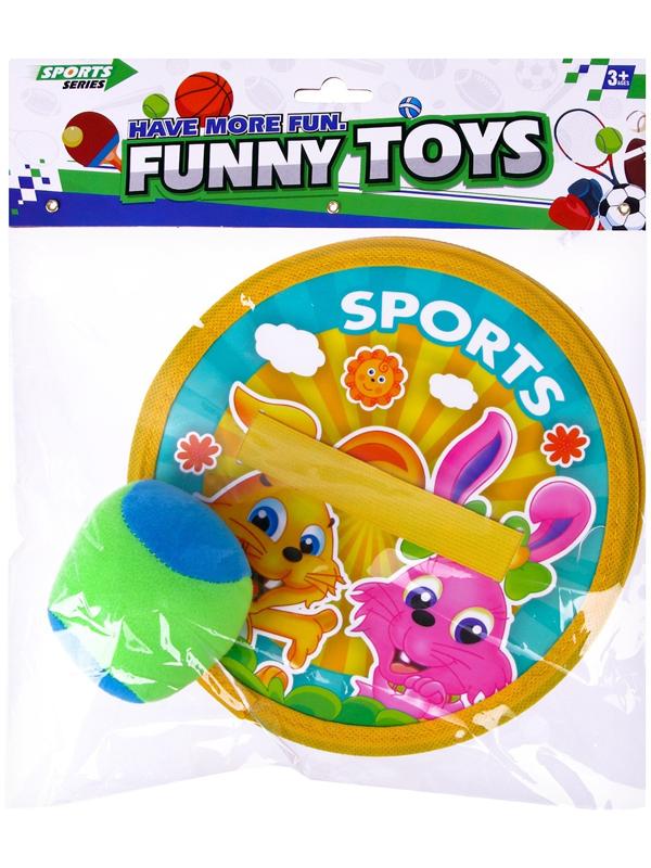 Игра с мячом «Липучка» (набор 2 тарелки, мяч)