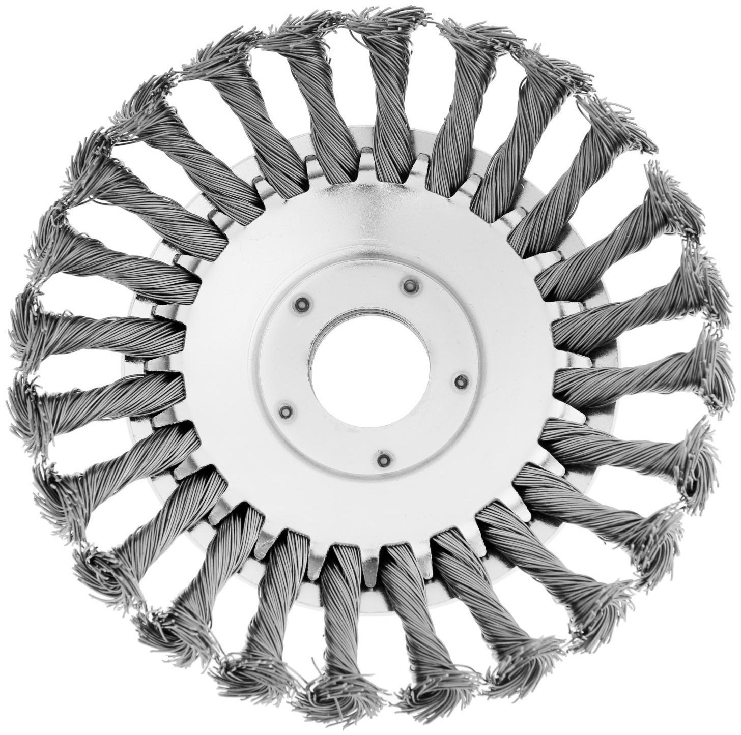 Щетка триммерная ТУНДРА, 150х25.4 мм, для зачистки швов тротуарной плитки