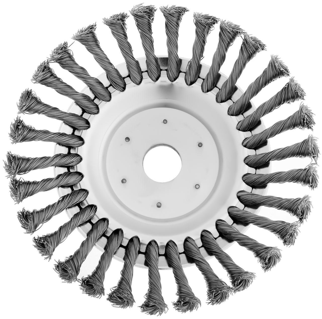 Щетка триммерная ТУНДРА, 200х25.4 мм, для зачистки швов тротуарной плитки
