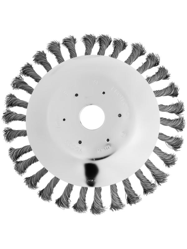 Щетка триммерная ТУНДРА, 200х25.4 мм, для зачистки швов тротуарной плитки
