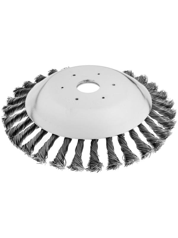 Щетка триммерная ТУНДРА, 200х25.4 мм, для зачистки швов тротуарной плитки